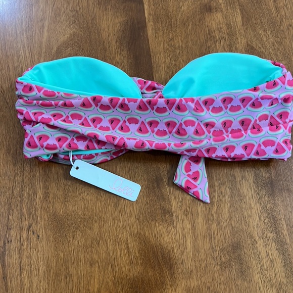 Lolli watermelon bandeau bikini top - Picture 4 of 9